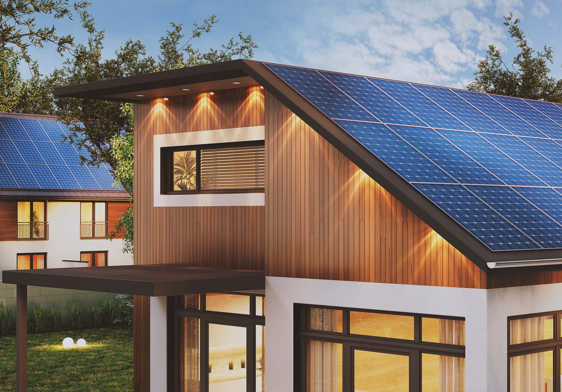 Home With Solar Panels